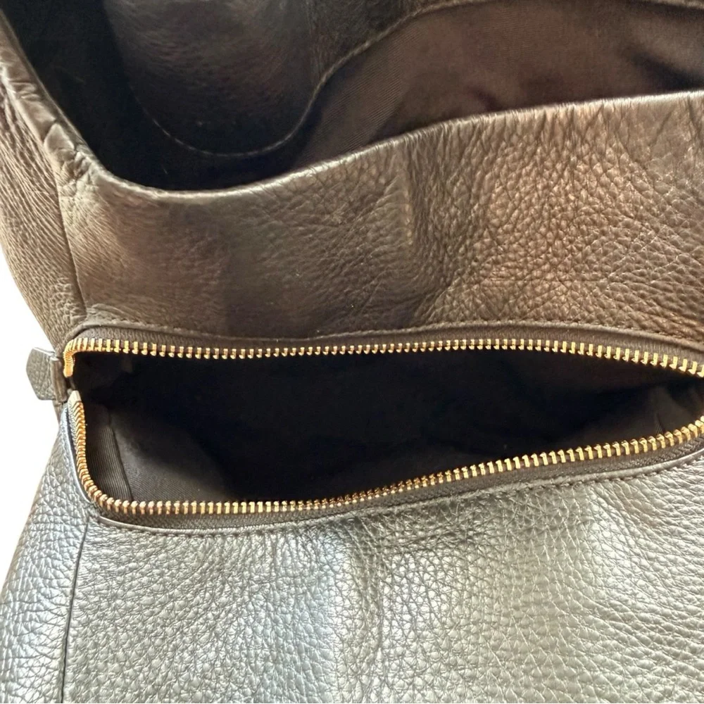 Coach Black pebbled Leather Shoulder Bag - Picture 9 of 10